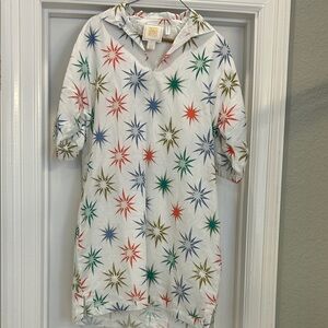 Emily McCarthy Colorful Starburst Pattern Dress